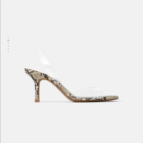 Zara vinyl and animal print heels - Picture 6 of 8